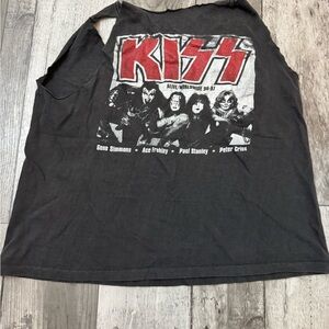 Vintage KISS Worldwide '96 '97 Double Sided Band Tour Single Stitch T-shirt READ